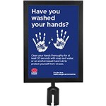 RETRACTA Q SIGN HOLDER A4 MATT BLACK