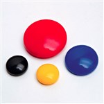 VISTA MAGNETIC WHITEBOARD BUTTONS 20MM ROUND ORANGE PACK 10