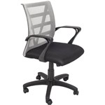 RAPIDLINE VIENNA MESH CHAIR MEDIUM BACK SILVER