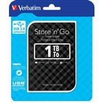 VERBATIM STORENGO GRID DESIGN USB 30 PORTABLE HARD DRIVE 1TB BLACK