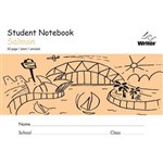 WRITER STUDENT NOTEBOOK PLAIN 32 PAGE 250 X 175MM SALMON