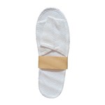 COMPASS OPEN TOE ECO SLIPPERS IN PAPER BAND WHITE