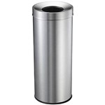 COMPASS GARBAGE BIN ROUND 28 LITRE SILVER