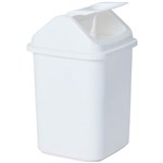 COMPASS RECTANGULAR PLASTIC SWING BIN 20 LITRE WHITE