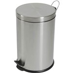 COMPASS ROUND PEDAL BIN 20 LITRE STAINLESS STEEL