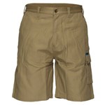 PRIME MOVER MW702 COTTON DRILL SHORT WITH CARGO POCKETS KHAKI 102R