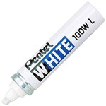 PENTEL X100WL PERMANENT MARKER CHISEL 66MM WHITE BOX 12