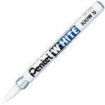 PENTEL X100WS PERMANENT MARKER BULLET 13MM WHITE BOX 12