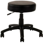 YS DESIGN UTILITY STOOL BLACK FRAME AND PU COVER