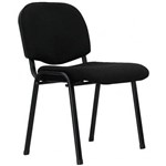 APOLLO VISITOR CHAIR MEDIUM BACK BLACK
