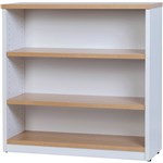 YS DESIGN OXLEY BOOKCASE 3 SHELF 900 X 315 X 900MM OAKWHITE