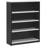 YS DESIGN OXLEY BOOKCASE 4 SHELF 900 X 315 X 1200MM WHITEIRONSTONE