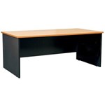 YS DESIGN OXLEY DESK 1500 X 750 X 730MM BEECHIRONSTONE