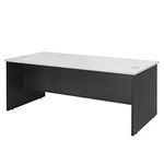 YS DESIGN OXLEY DESK 1800 X 750 X 730MM WHITEIRONSTONE