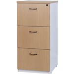 YS DESIGN OXLEY FILING CABINET 3 DRAWER 475 X 550 X 1029MM OAKWHITE