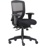 MIAMI II SERENITY ERGONOMIC HIGH MESH BACK CHAIR ARMS BLACK