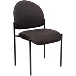 YS DESIGN STACKING VISITORS CHAIR MEDIUM BACK BLACK