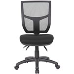 YS DESIGN HALO TASK CHAIR HIGH MESH BACK BLACK