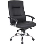 GEORGIA EXECUTIVE CHAIR HIGH BACK ARMS PU BLACK