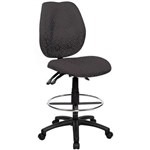 SABINA DRAFTING CHAIR HIGH BACK BLACK