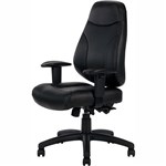 PRESTON MANAGERIAL CHAIR HIGH BACK ARMS PU BLACK