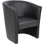 YS DESIGN TUB CHAIR SINGLE PU BLACK