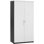YS DESIGN OXLEY FULL DOOR STORAGE CUPBOARD 900 X 450 X 1800MM WHITEIRONSTONE