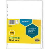 Manilla Dividers Brights Pastels and Whites