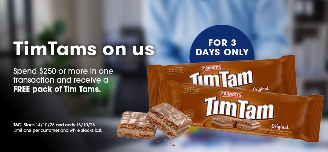 Free pack of TimTams!
